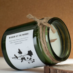 Serenityy Midnight Rose Soy Wax Candle  150G - Woodwick, 26Hr Burn Time, Hand Poured - thumbnail 4
