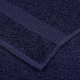 Berkfield Bath Towels 4 Pcs Navy Blue 100X150 Cm 360 Gsm 100% Cotton - thumbnail 6