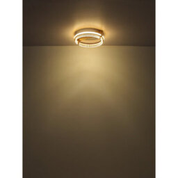 Luminosa Lighting Luminosa Blondie Twin Ring Pendant Ceiling Light Gold Colors K5 Crystals 2X Led Dimmable 2700-6000K Remote Control - thumbnail 6