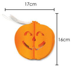 Halloween Pumpkin Garland Paper Home Party Decorations Themed 3M - thumbnail 2