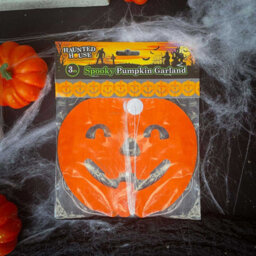 Halloween Pumpkin Garland Paper Home Party Decorations Themed 3M - thumbnail 6