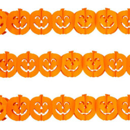 Halloween Pumpkin Garland Paper Home Party Decorations Themed 3M - thumbnail 5