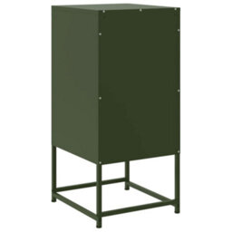 Berkfield Bedside Cabinets 2 Pcs Olive Green 36X39X78 Cm Steel - thumbnail 8
