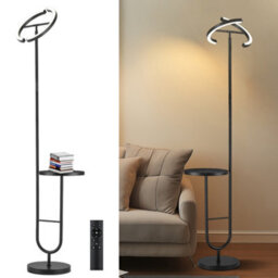 Luminexdesigns Led Shelf Floor Lamp - 36W Dimmable 175Cm, Remote & Rotating Head, 2700K-6500K - thumbnail 2