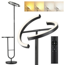 Luminexdesigns Led Shelf Floor Lamp - 36W Dimmable 175Cm, Remote & Rotating Head, 2700K-6500K - thumbnail 1