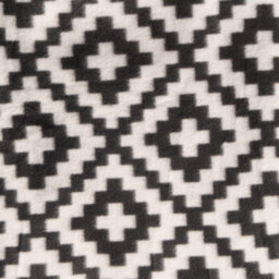 OHS Geo Tile Throw Over Bed Blanket Travel Garden Chair Fleece Bedspread, Mono - thumbnail 7