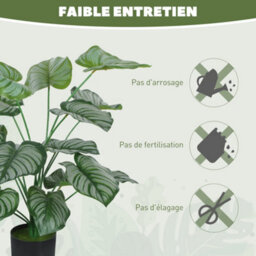 2 Pack Artificial Indoor Plants, 65 Cm, Artificial Tree With Plastic Pot And Flocking, Green - thumbnail 7