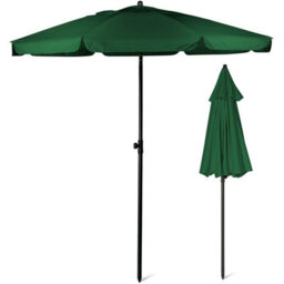 Sunmer 2M Parasol With Tilt, Uv Light Protection, Easy To Open And Close, Water Resistant -  Green - thumbnail 1