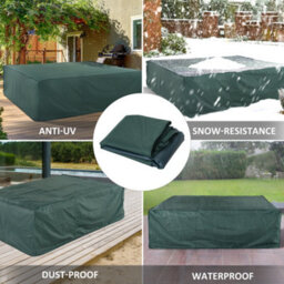 Outsunny Large Garden Set Square Cover Outdoor Furniture Waterproof Resist Fade - thumbnail 6