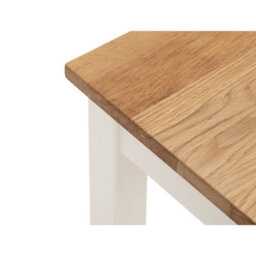 Julian Bowen Coxmoor 90Cm Console Table - Ivory & Oak - thumbnail 6
