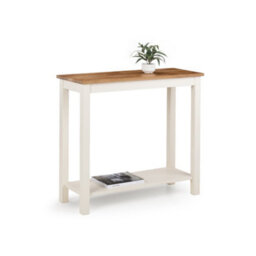 Julian Bowen Coxmoor 90Cm Console Table - Ivory & Oak - thumbnail 3
