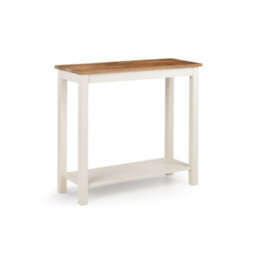 Julian Bowen Coxmoor 90Cm Console Table - Ivory & Oak - thumbnail 2