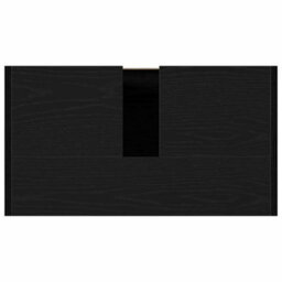 Berkfield Black Oak Bathroom Cabinet With Mirror - 60X33X61 Cm, Made Of Engineered Wood - thumbnail 9