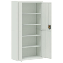 Berkfield File Cabinet Light Grey 90X40X220 Cm Steel - thumbnail 9