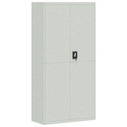 Berkfield File Cabinet Light Grey 90X40X220 Cm Steel - thumbnail 7