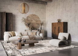Belgravia Living Room Area Rug Metallic Sheen Modern Illusion Design Mocha 120Cm X 170Cm - thumbnail 1