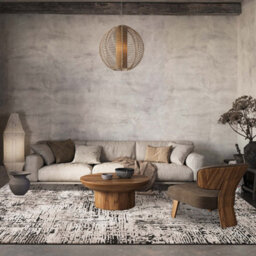 Belgravia Living Room Area Rug Metallic Sheen Modern Illusion Design Mocha 120Cm X 170Cm - thumbnail 3
