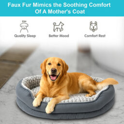 Crystals Luxury Washable Pet Bed Soft Cushion For Dogs & Cats, Warm Basket In S, M, L Sizes - thumbnail 6