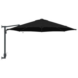 Berkfield Garden Parasol Black, Black 248 X 248 X 148 Cm Polyester, Steel - thumbnail 5