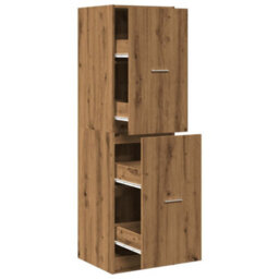 Walplus Apothecary Cabinet Artisian Oak 40X41X144.5 Cm Engineered Wood - thumbnail 2