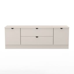 Varese Matt Kashmir Tv Stand With 2 Drawers, (H)49.5Cm X (W)144.2Cm X (D)40Cm - thumbnail 2