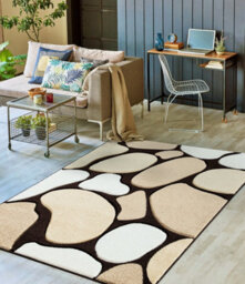 Smart Living Modern Hand Carved Multicolour Soft Thick Stone Area Rug - 160X230Cm - Brown Beige - thumbnail 2