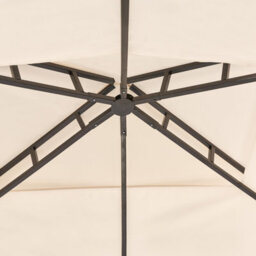 Beliani Gazebo Naro Metal 240 Cm 148 Cm Beige - thumbnail 5