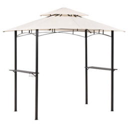 Beliani Gazebo Naro Metal 240 Cm 148 Cm Beige - thumbnail 1
