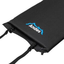 Andes Self Inflating Camping Travel Mat With Pillow Hiking Roll Mattress Black - thumbnail 4
