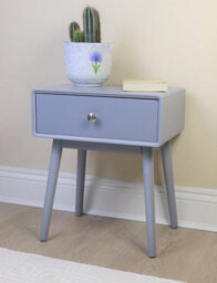 Aspect Furniture Niva Bedside Table With One Drawer ,grey - thumbnail 2