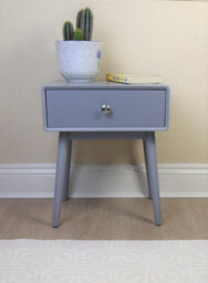 Aspect Furniture Niva Bedside Table With One Drawer ,grey - thumbnail 1