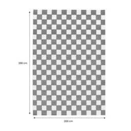 Sweeek - Checkered Indoor/outdoor Rug Blue And Red 290X200Cm - Octave - thumbnail 5
