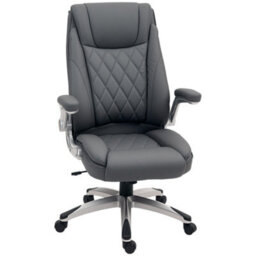 Vinsetto High Back Executive Office Chair Home Swivel Dark Grey - thumbnail 2