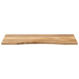 Berkfield Desk Top With Curve 110X60X2.5 Cm Solid Wood Rough Mango - thumbnail 3