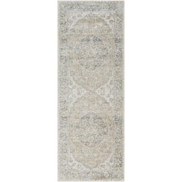 Livabliss Lillian Washable Grey Blue Traditional Boho Living Dining Rug 66 X 115 Cm Non Shedding