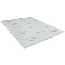 Memory Foam Mattress Topper 1 Inch Orthopedic Support Mattress Topper Removable Bamboo Zip Cover - thumbnail 4