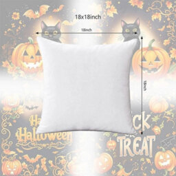 Amorly 4 Pack Black Cat&pumpkin Halloween Throw Pillow Covers,18, Happy Halloween Single Sided 2D Print Spooky Cushion Cases For Couch - thumbnail 5