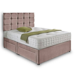 Dining Tables Rio Matching Headboard Divan Set, 2 Drawer On Same Side With Sprung 1500 Comfort Mattress - King - thumbnail 4