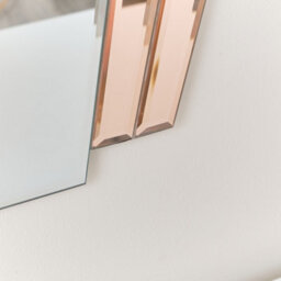Melody Maison Pink Art Deco Fan Wall Mirror - 60Cm X 48Cm - thumbnail 4