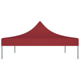 Walplus Party Tent Garden Gazebo Canopy Roof 4X3 M Burgundy 270 G/mâ² - thumbnail 4