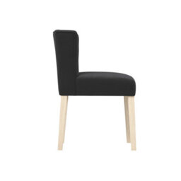 LPD Shay Winged Armless Dining Chair With Anthracite Linen Fabric (1 Per Pack) - thumbnail 3