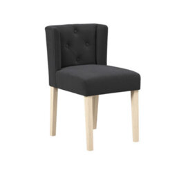 LPD Shay Winged Armless Dining Chair With Anthracite Linen Fabric (1 Per Pack) - thumbnail 2