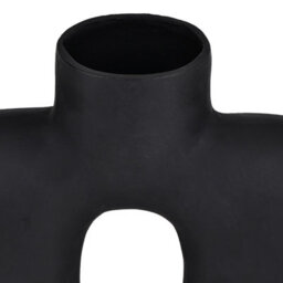 Eglo Brower Black Aluminium Decorative Metal Vase, Minimalist Home Décor, 25Cm - thumbnail 3