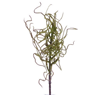 Bloom Artificial Single Withered Moss Stem - Faux Fake Silk Flower Indoor Home Decoration Floral Arrangements - Measures 46Cm - image 1
