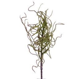 Bloom Artificial Single Withered Moss Stem - Faux Fake Silk Flower Indoor Home Decoration Floral Arrangements - Measures 46Cm - thumbnail 1
