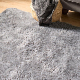 Ohs Soft Fluffy Rug Anti-Slip Carpet Area Floor Mat, Grey - 80 X 150Cm - thumbnail 2