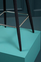 Orsina Warren Black Velvet Bar Chair - thumbnail 4
