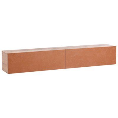 Beliani Wall Mounted Tv Stand Gladstone Red - image 1