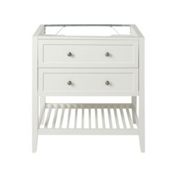GoodHome Perma Satin White Freestanding Bathroom Vanity Unit (H) 806mm (W) 800mm - thumbnail 2
