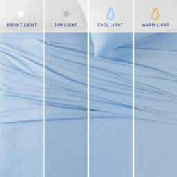 "Ameha Fitted Sheet 40Cm Extra Deep Pocket Elastic Corners Soft Microfiber Fitted Sheet 16"" (Light Blue, Double 137 X 190 Cm)" - thumbnail 8